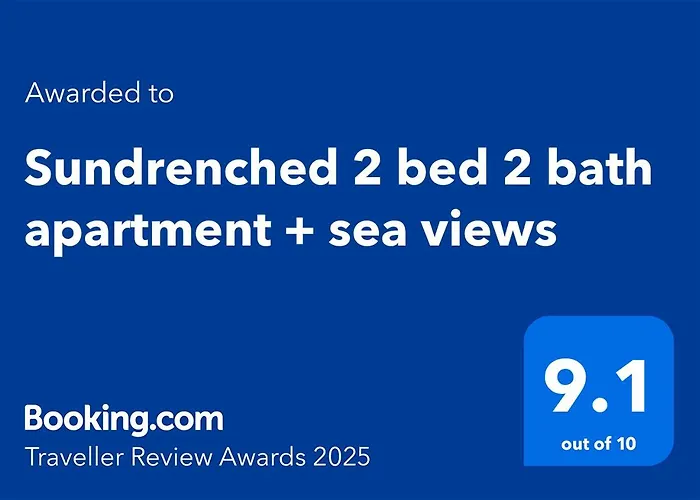 Sundrenched 2 Bed 2 Bath Apartment + Sea Views
